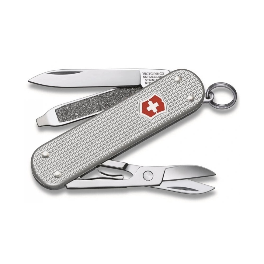 Victorinox - Monikäyttöinen taskuveitsi CLASSIC ALOX 5,8 cm/5 toiminnot hopea