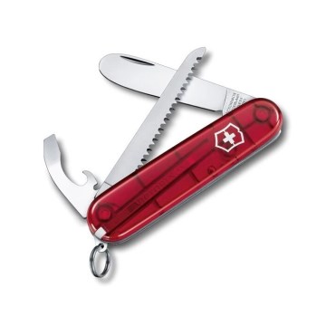 Victorinox - Monikäyttöinen taskuveitsi MY FIRST VICTORINOX 8,4 cm/8 toiminnot punainen