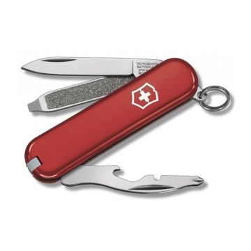 Victorinox - Monikäyttöinen taskuveitsi RALLY 5,8 cm/9 toiminnot punainen