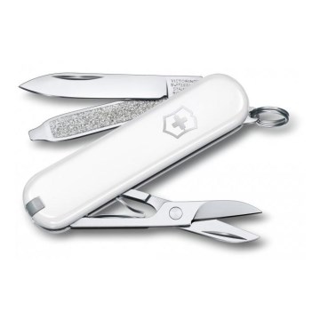 Victorinox - Monitoiminen taskuveitsi 5,8 cm/7 toimintoa valkoinen