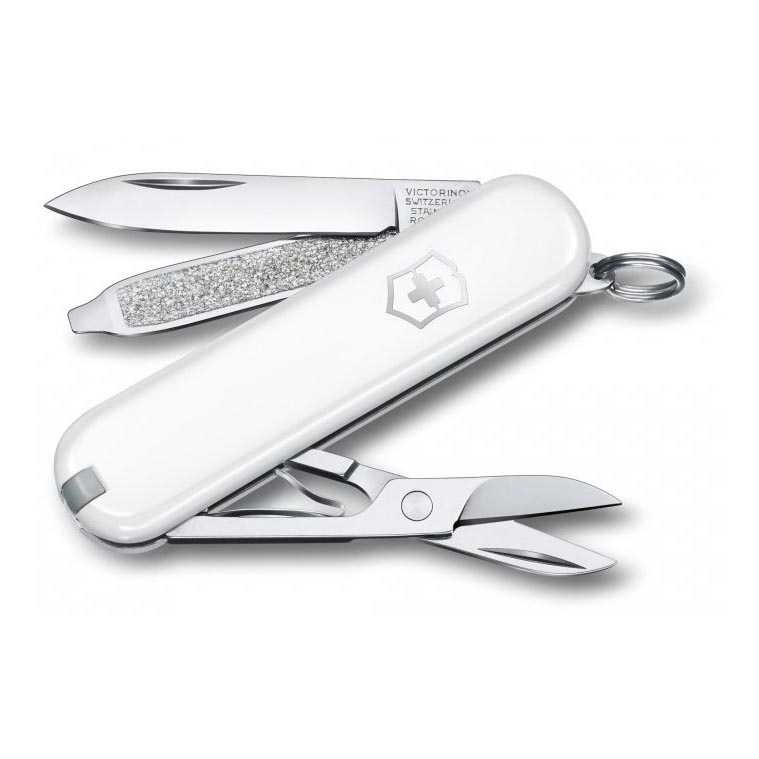 Victorinox - Monitoiminen taskuveitsi 5,8 cm/7 toimintoa valkoinen