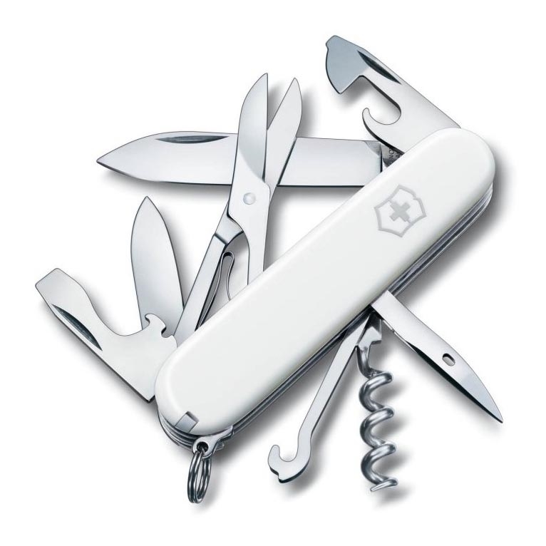 Victorinox - Monitoiminen taskuveitsi 9,1 cm/14 toimintoa valkoinen