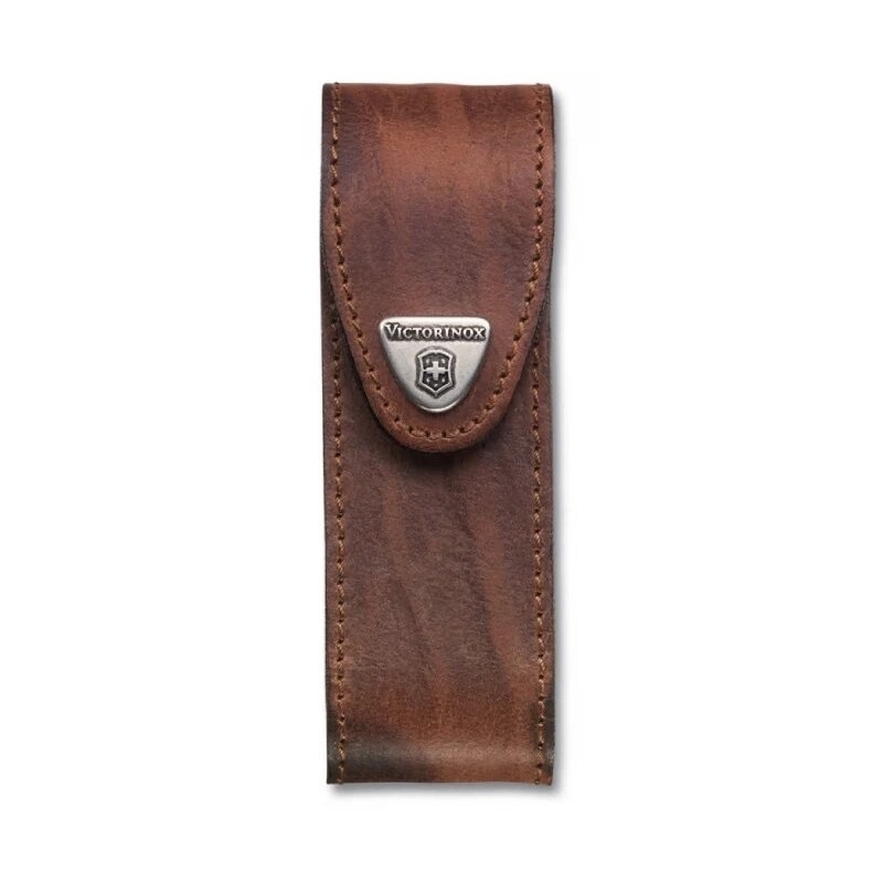 Victorinox - Nahkainen taskuveitsen tuppi 11,1 cm ruskea