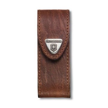 Victorinox - Nahkainen taskuveitsen tuppi 9,1 cm ruskea