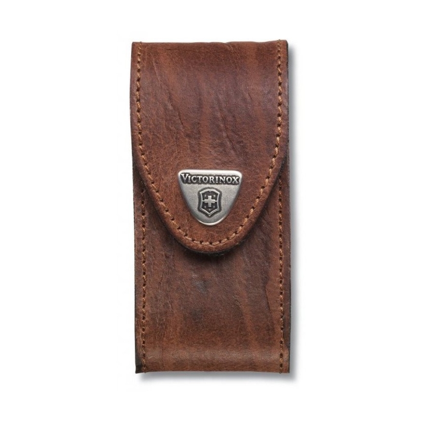 Victorinox - Nahkainen taskuveitsen tuppi 9,1 cm ruskea