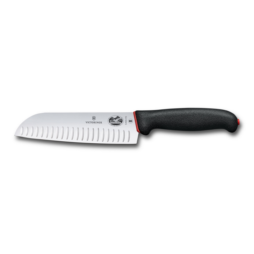 Victorinox - Santoku-keittiöveitsi DUAL GRIP 17 cm musta