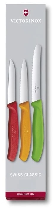 Victorinox - Sarja keittiöveitsiä vihanneksille 3 kpl värisekoitus