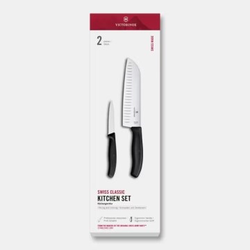 Victorinox - SWISS CLASSIC 2-osainen keittiöveitsisetti, musta