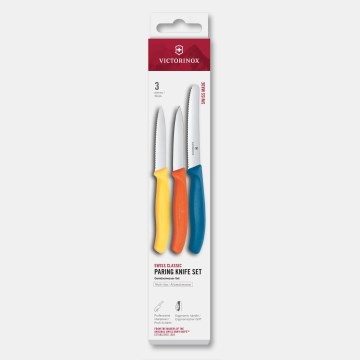 Victorinox - SWISS CLASSIC 3-osainen värikäs vihannesveitsisarja
