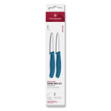 Victorinox - SWISS CLASSIC 8 cm vihannesveitsisetti, 2 kpl, sininen