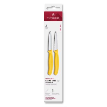 Victorinox - SWISS CLASSIC kasvisveitsisetti, 8 cm, 2 kpl, keltainen