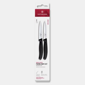 Victorinox - SWISS CLASSIC vihannesveitsisetti 10 cm, 2 kpl, musta