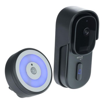 Video ovikello liiketunnistimella 5MPx 1440p 5200 mAh Wi-Fi IP65 antrasiitti