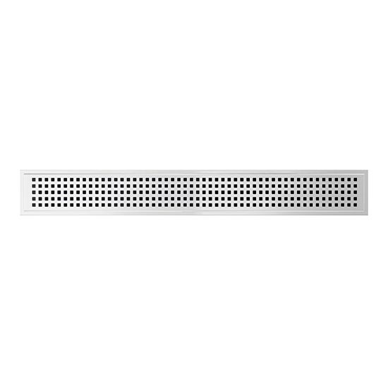 Viemäriritilä 49,5x2,3 cm, ruostumaton teräs/hopea