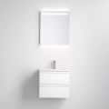 VIGO-kylpyhuonekaappi pesualtaalla + LED-seinäpeili taustavalolla LED/10W/230V IP44 valkoinen