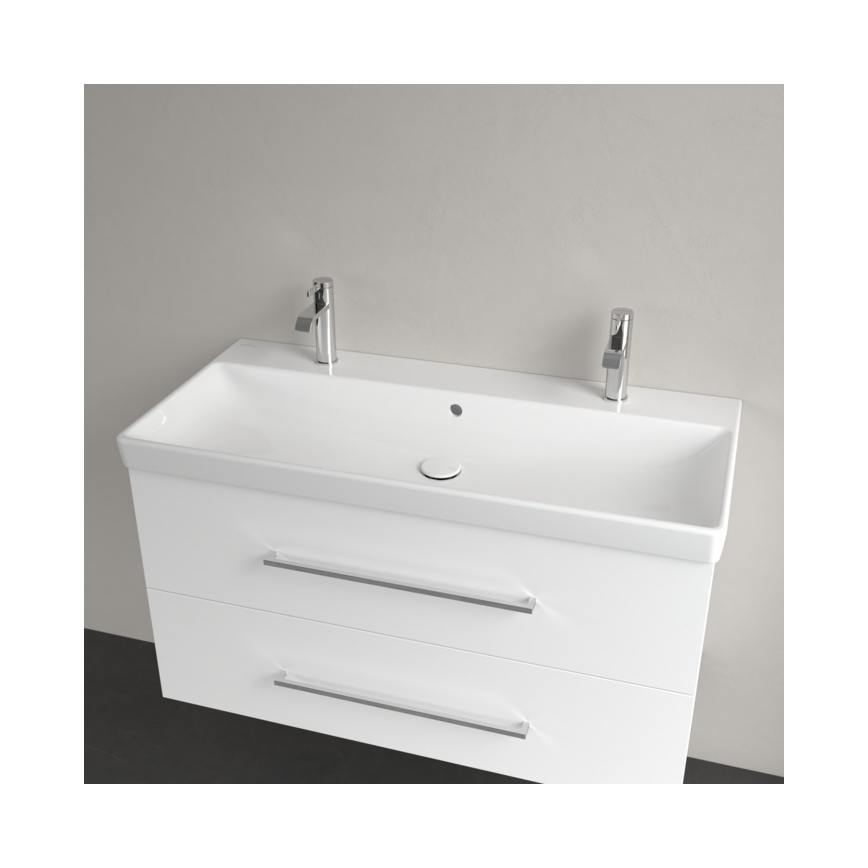 Villeroy & Boch 4156A401 - Seinäkiinnitteinen pesuallas AVENTO 100 x 47 cm, keraaminen/valkoinen