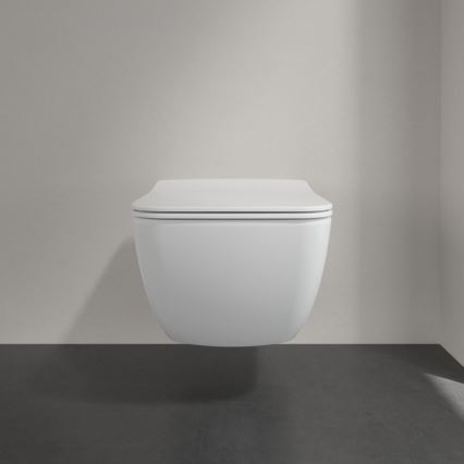 Villeroy & Boch 4611RLR1 - Seinälle asennettava WC-istuin SoftClose-istuinkannella VENTICELLO keramiikka/valkoinen