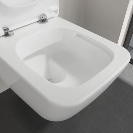 Villeroy & Boch 4611RLR1 - Seinälle asennettava WC-istuin SoftClose-istuinkannella VENTICELLO keramiikka/valkoinen
