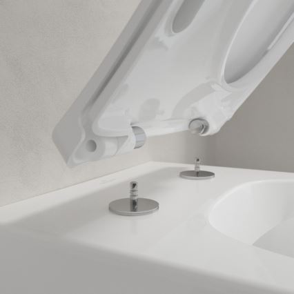 Villeroy & Boch 4611RLR1 - Seinälle asennettava WC-istuin SoftClose-istuinkannella VENTICELLO keramiikka/valkoinen