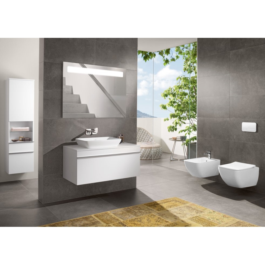 Villeroy & Boch 4611RS01 - VENTICELLO seinään kiinnitettävä WC-istuin SoftClose-istuinkannella, keraaminen/valkoinen