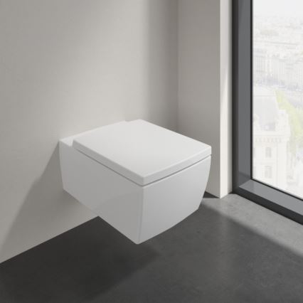 Villeroy & Boch 4633R001 - MEMENTO seinään asennettava WC-istuin, keraaminen/valkoinen