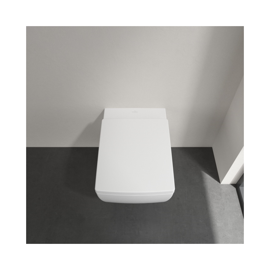 Villeroy & Boch 4633R001 - MEMENTO seinään asennettava WC-istuin, keraaminen/valkoinen
