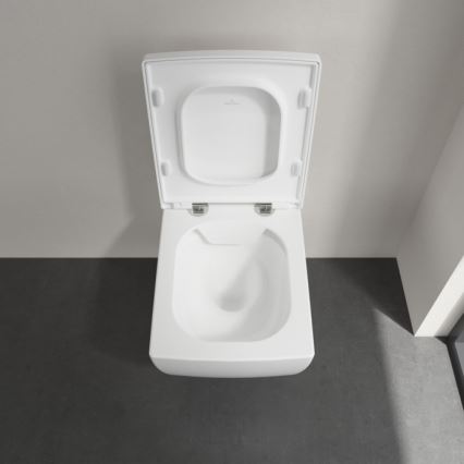 Villeroy & Boch 4633R001 - MEMENTO seinään asennettava WC-istuin, keraaminen/valkoinen