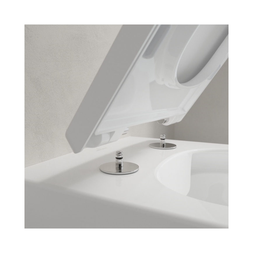 Villeroy & Boch 4633R001 - MEMENTO seinään asennettava WC-istuin, keraaminen/valkoinen