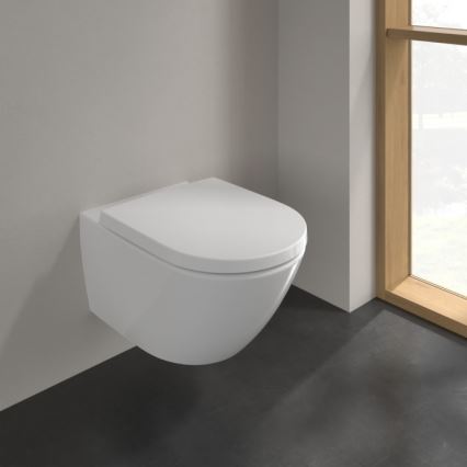 Villeroy & Boch 4670T001 - Seinään asennettava WC SUBWAY 3.0 keramiikka/valkoinen