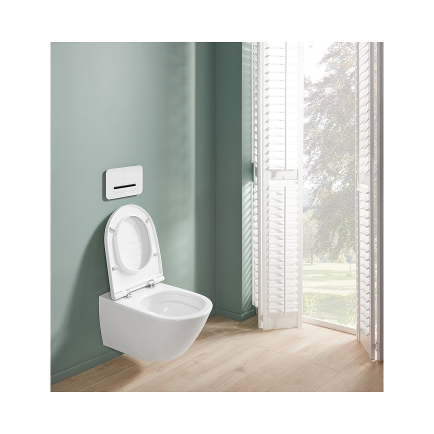 Villeroy & Boch 4670T9R1 - Seinä-WC SUBWAY 3.0 SoftClose-istuinkannella, keramiikka/valkoinen