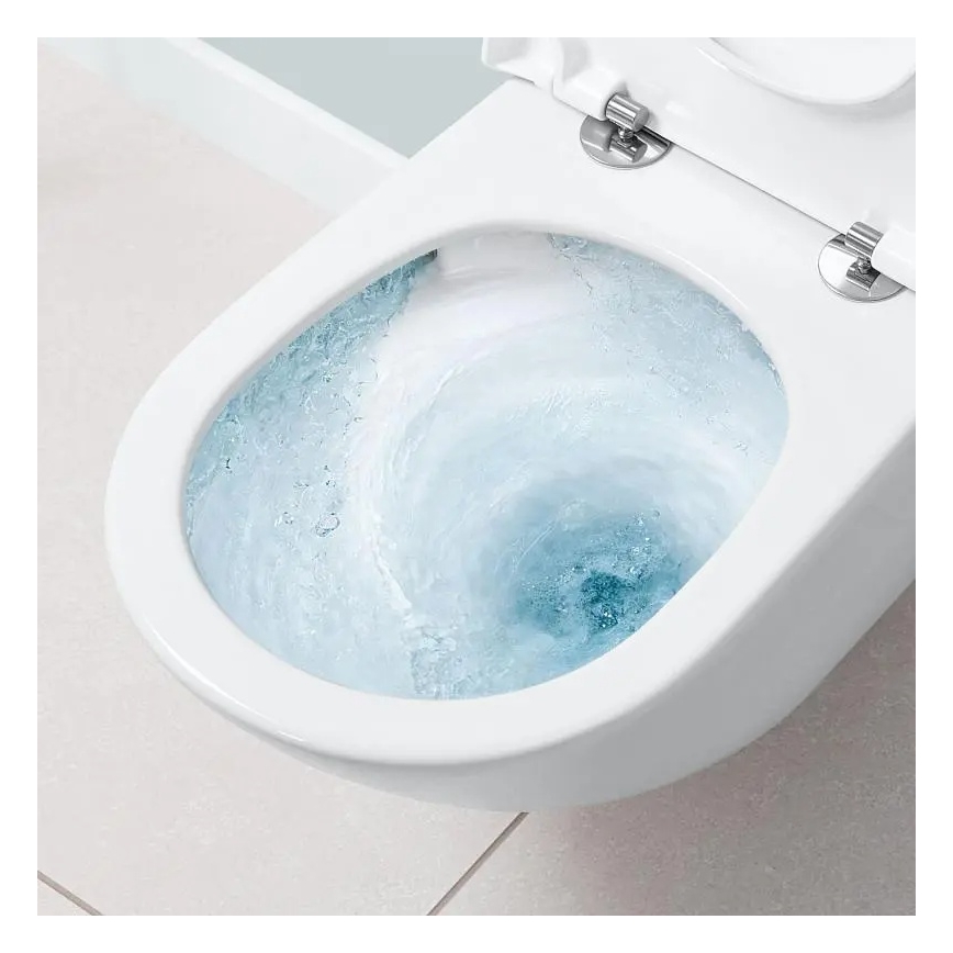 Villeroy & Boch 4670TS01 - Seinään asennettava WC SoftClose-kannella SUBWAY 3.0 keramiikka/valkoinen