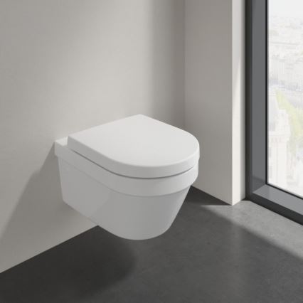 Villeroy & Boch 4694R001 - Seinään asennettava WC-istuin ARCHITECTURA keraaminen/valkoinen