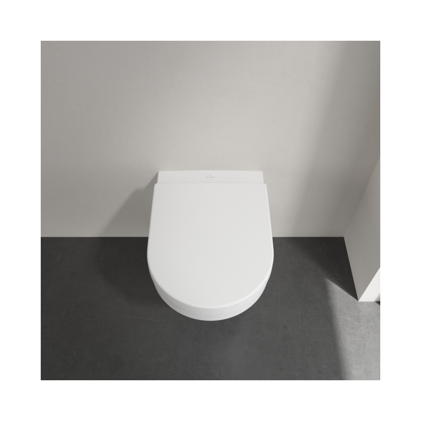 Villeroy & Boch 4694R001 - Seinään asennettava WC-istuin ARCHITECTURA keraaminen/valkoinen