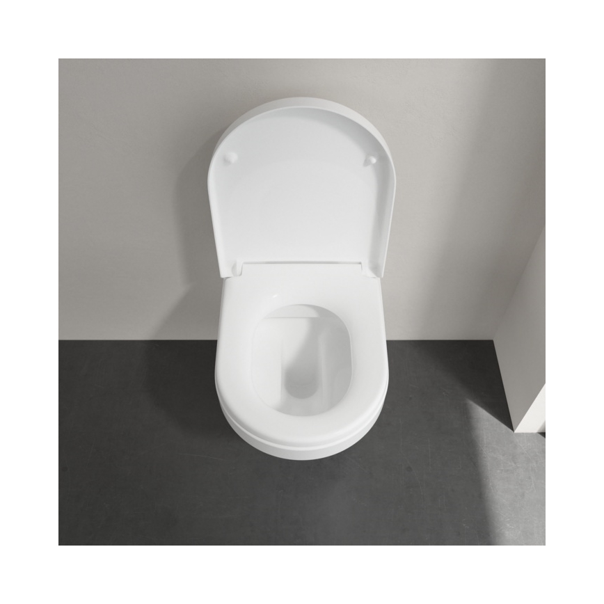 Villeroy & Boch 4694R001 - Seinään asennettava WC-istuin ARCHITECTURA keraaminen/valkoinen