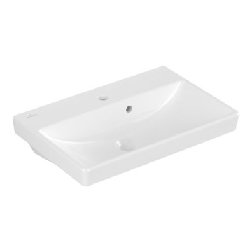 Villeroy & Boch 4A005501 - AVENTO seinään asennettava pesuallas 55x37 cm keramiikka/valkoinen