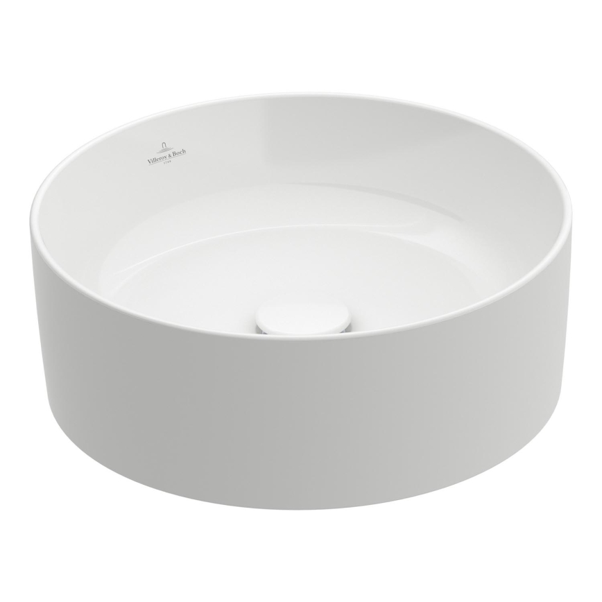 Villeroy & Boch 4A184001 - Tason päälle asennettava pesuallas COLLARO, halkaisija 40 cm, keraaminen/valkoinen