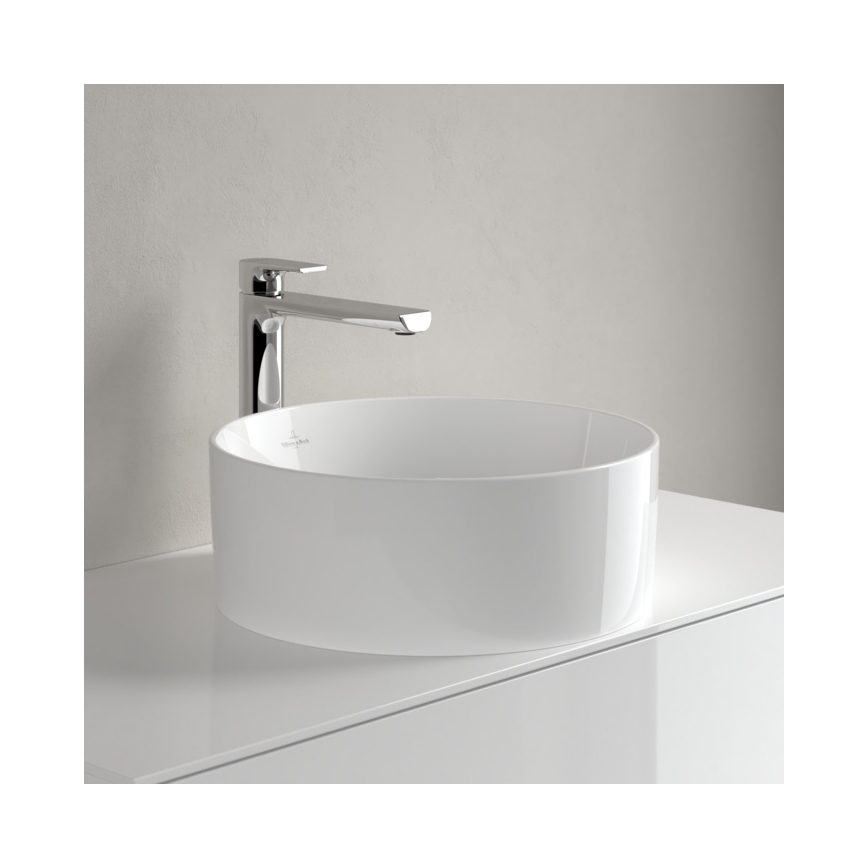Villeroy & Boch 4A184001 - Tason päälle asennettava pesuallas COLLARO, halkaisija 40 cm, keraaminen/valkoinen
