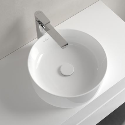 Villeroy & Boch 4A184001 - Tason päälle asennettava pesuallas COLLARO, halkaisija 40 cm, keraaminen/valkoinen