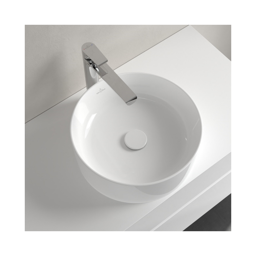 Villeroy & Boch 4A184001 - Tason päälle asennettava pesuallas COLLARO, halkaisija 40 cm, keraaminen/valkoinen