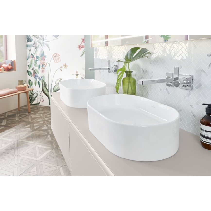 Villeroy & Boch 4A195601 - COLLARO tasoon asennettava pesuallas 56x36 cm, keraaminen/valkoinen