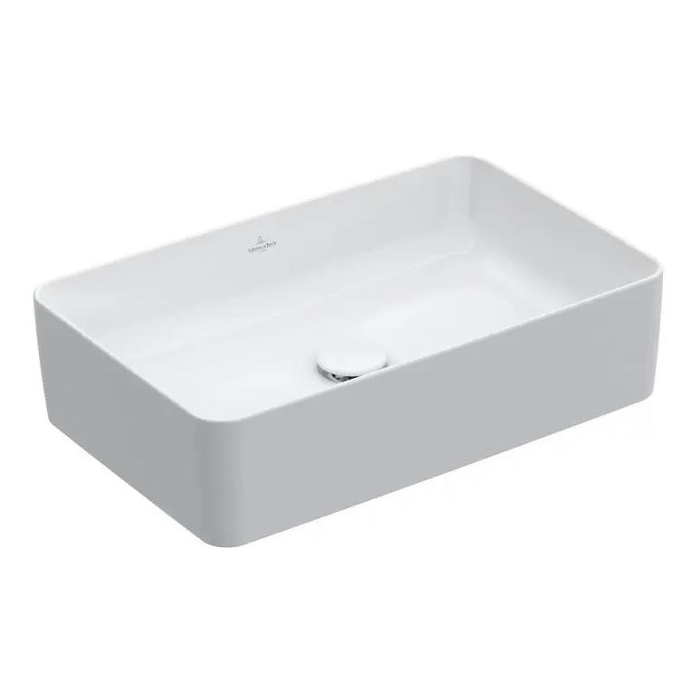 Villeroy & Boch 4A205601 - COLLARO tason päälle asennettava pesuallas 56x36 cm, keramiikka/valkoinen