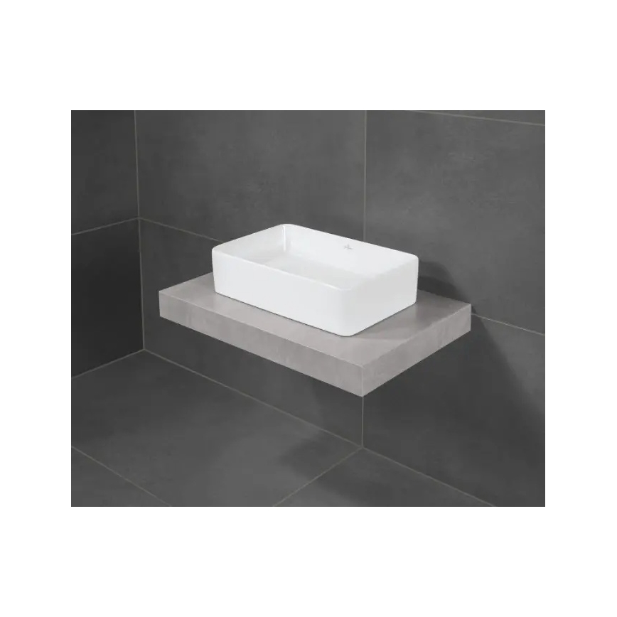 Villeroy & Boch 4A205601 - COLLARO tason päälle asennettava pesuallas 56x36 cm, keramiikka/valkoinen