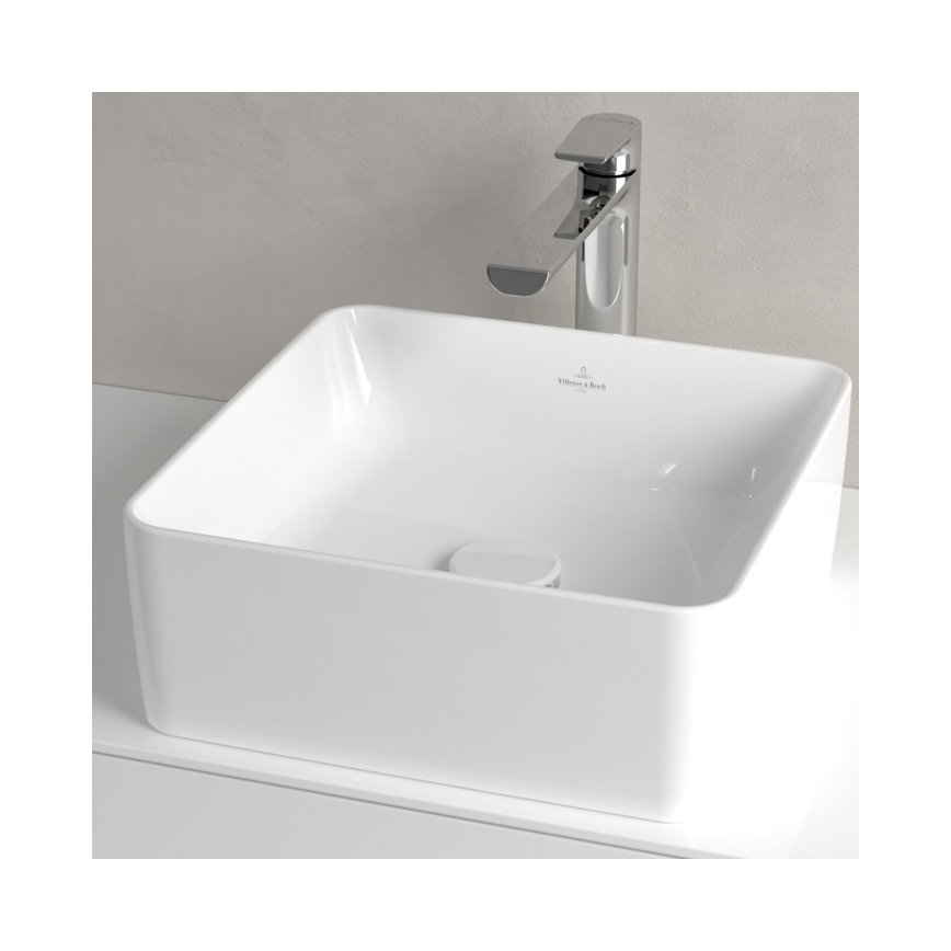 Villeroy & Boch 4A213801 - COLLARO-pöytätason pesuallas 38x38 cm keramiikka/valkoinen