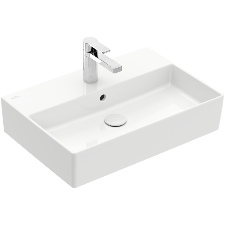 Villeroy & Boch 4A226G01 - Seinä- tai tasolle asennettava pesuallas MEMENTO 60x42 cm keramiikka/valkoinen