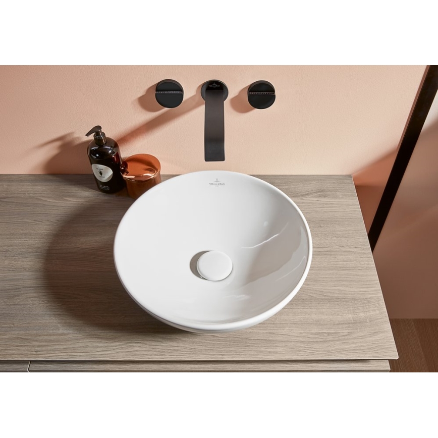 Villeroy & Boch 4A450001 - LOOP&FRIENDS pöytätason pesuallas Ø 38 cm, keramiikka/valkoinen