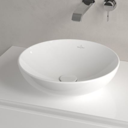 Villeroy & Boch 4A460001 - LOOP&FRIENDS tason päälle asennettava pesuallas halkaisija 42 cm keramiikka/valkoinen