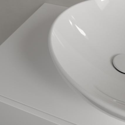 Villeroy & Boch 4A460001 - LOOP&FRIENDS tason päälle asennettava pesuallas halkaisija 42 cm keramiikka/valkoinen