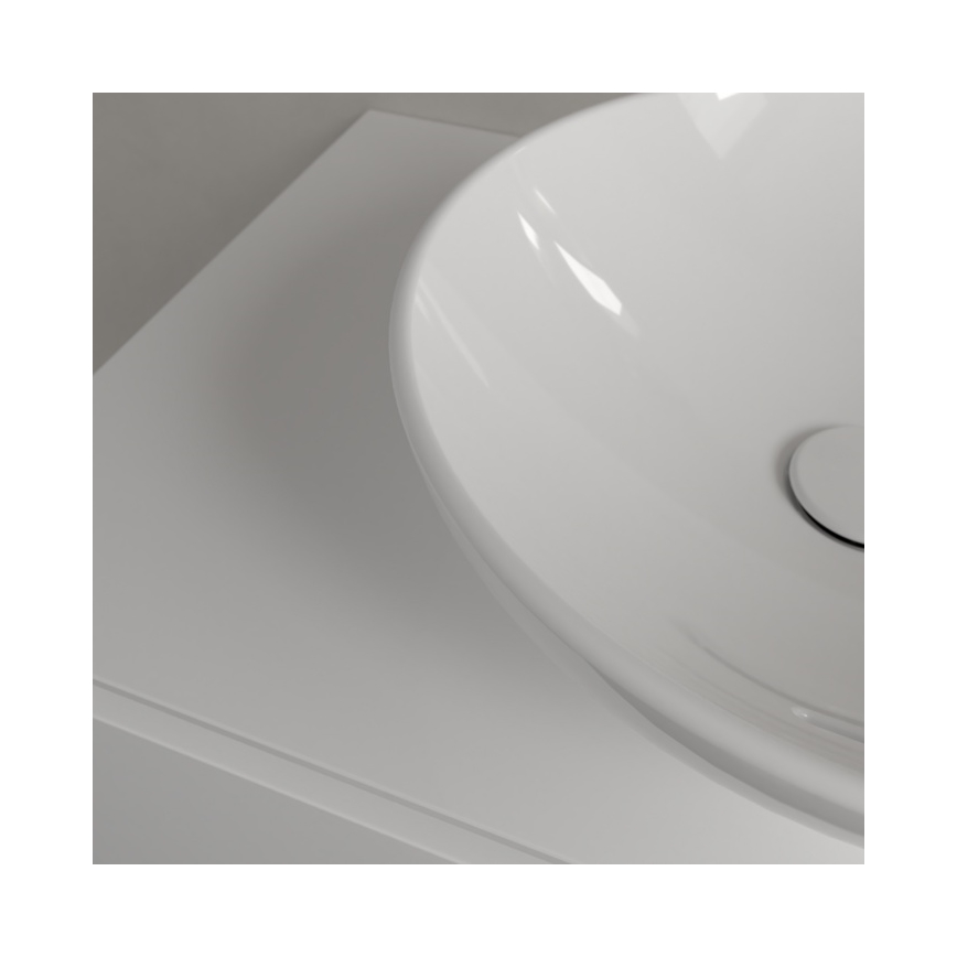 Villeroy & Boch 4A460001 - LOOP&FRIENDS tason päälle asennettava pesuallas halkaisija 42 cm keramiikka/valkoinen