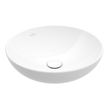 Villeroy & Boch 4A460001 - LOOP&FRIENDS tason päälle asennettava pesuallas halkaisija 42 cm keramiikka/valkoinen