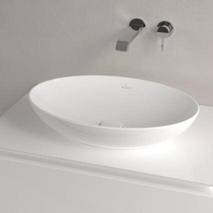 Villeroy & Boch 4A470001 - Pöytätasoon asennettava pesuallas LOOP&FRIENDS 56x38 cm keramiikka/valkoinen